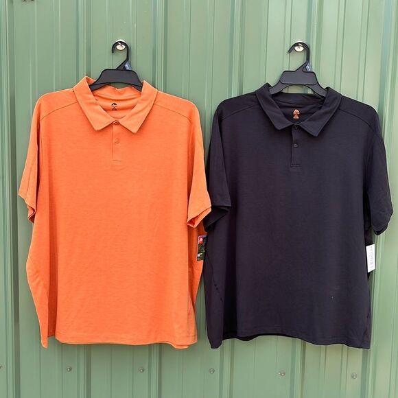 Men’s Trail Outdoor Merino Wool Blend Polo Shirt 2-Pack Size 3XL - Picture 1 of 12